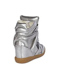 Festive Bekett Leather High-Top Sneakers