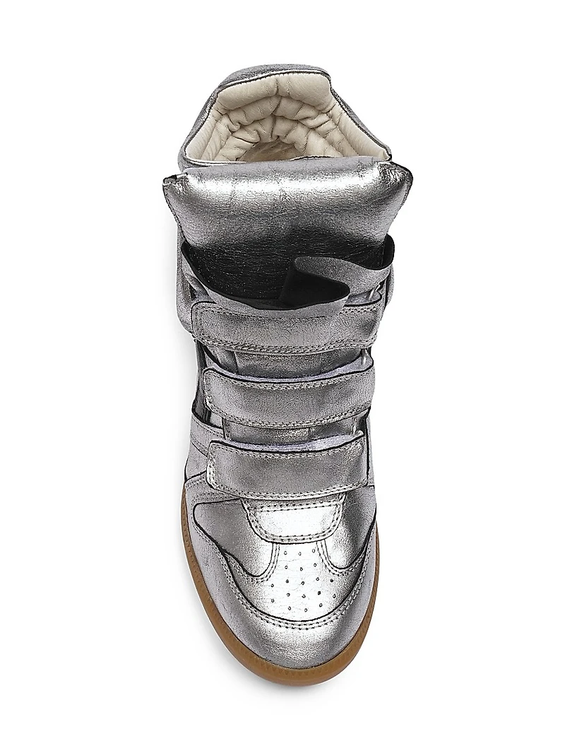 Festive Bekett Leather High-Top Sneakers