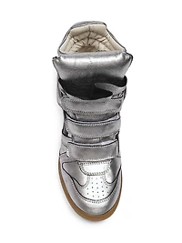 Festive Bekett Leather High-Top Sneakers