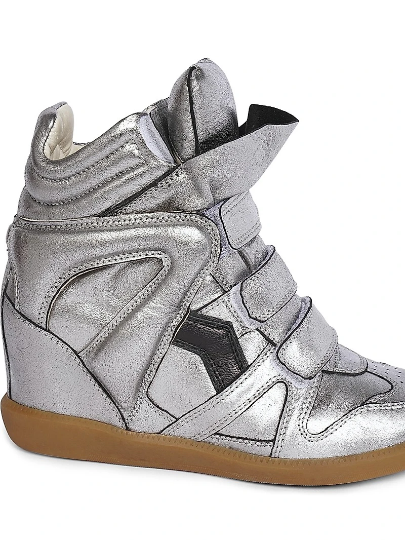Festive Bekett Leather High-Top Sneakers