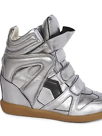 Festive Bekett Leather High-Top Sneakers