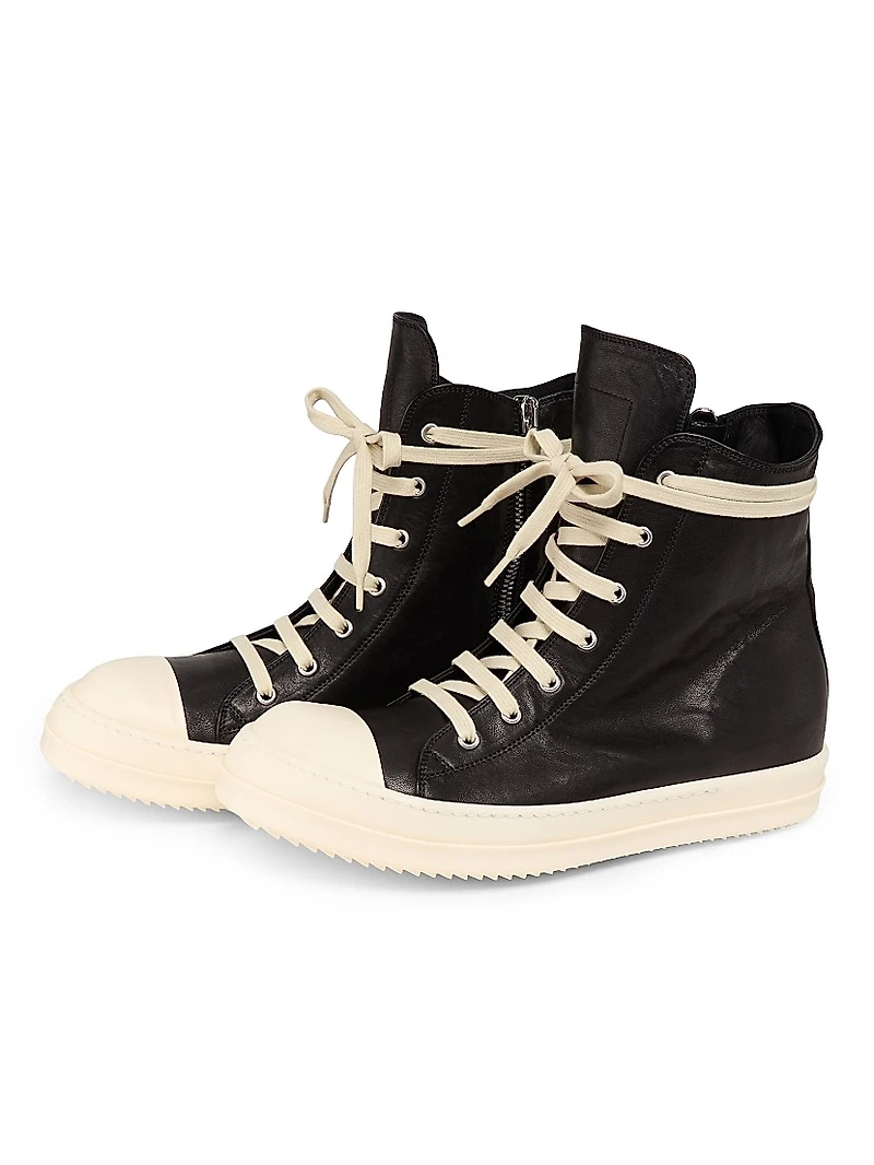Scarpe Pelle High-Top Sneakers