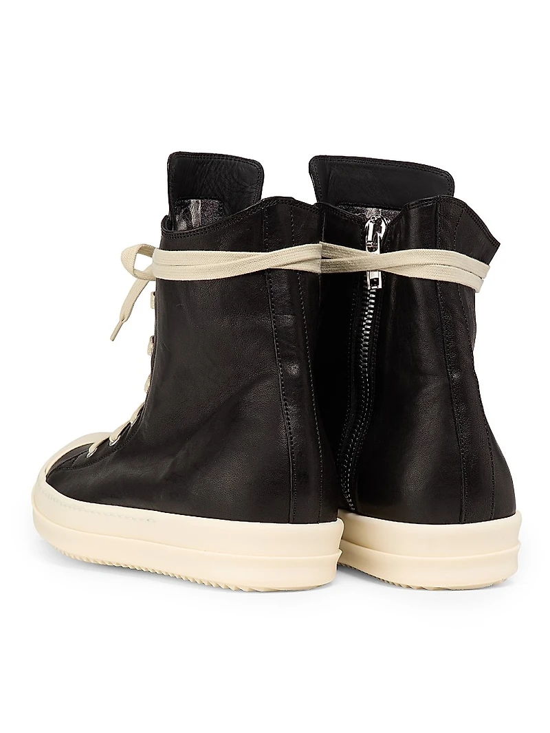 Scarpe Pelle High-Top Sneakers