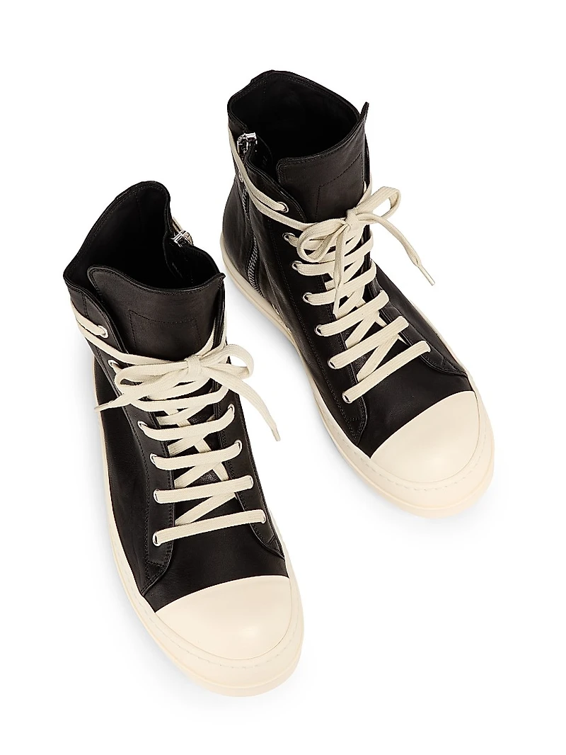 Scarpe Pelle High-Top Sneakers
