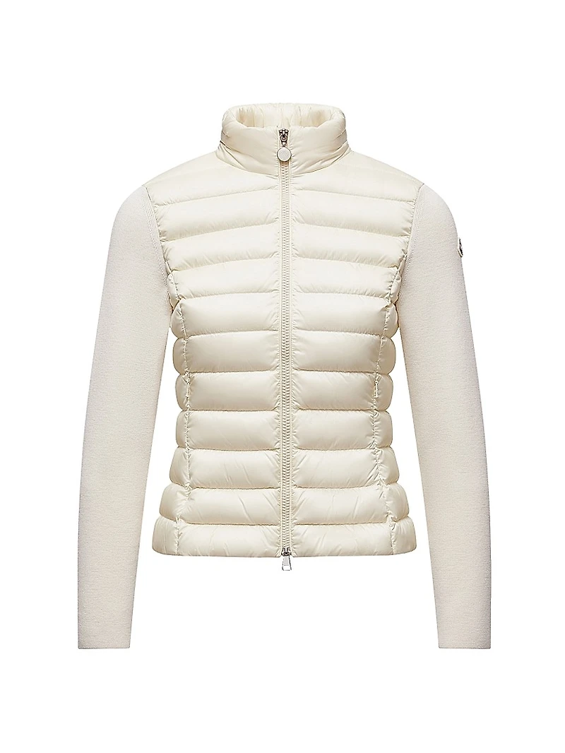 Down-Filled Cardigan Wool