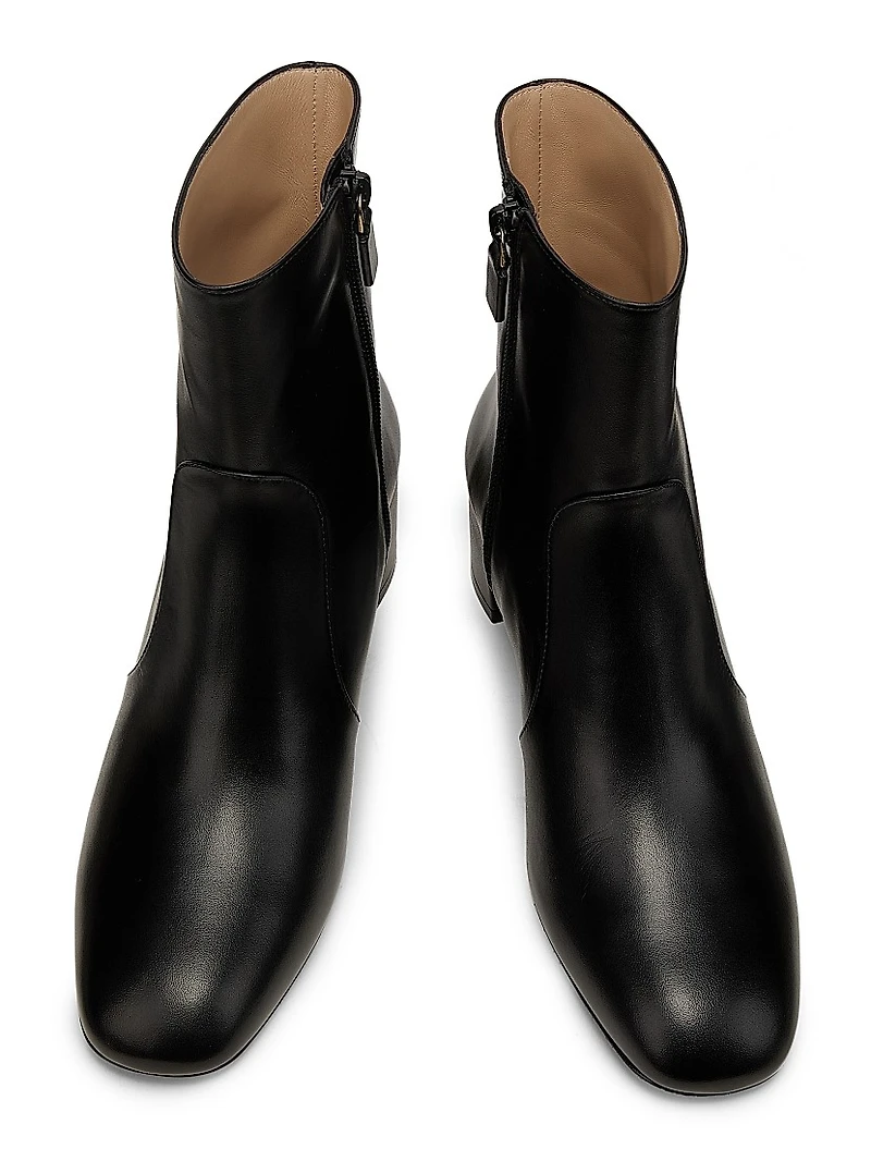 Maeve 50MM Leather Ankle Boots