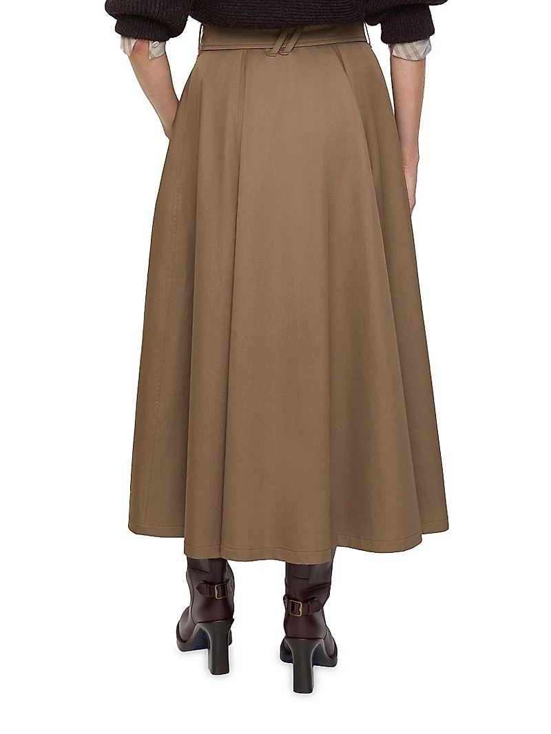 Brenda Double-Breasted Midi-Skirt
