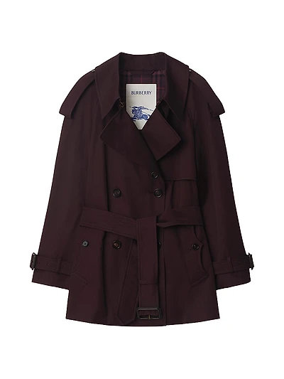 Fitzrovia Gabardine Short Trench Coat