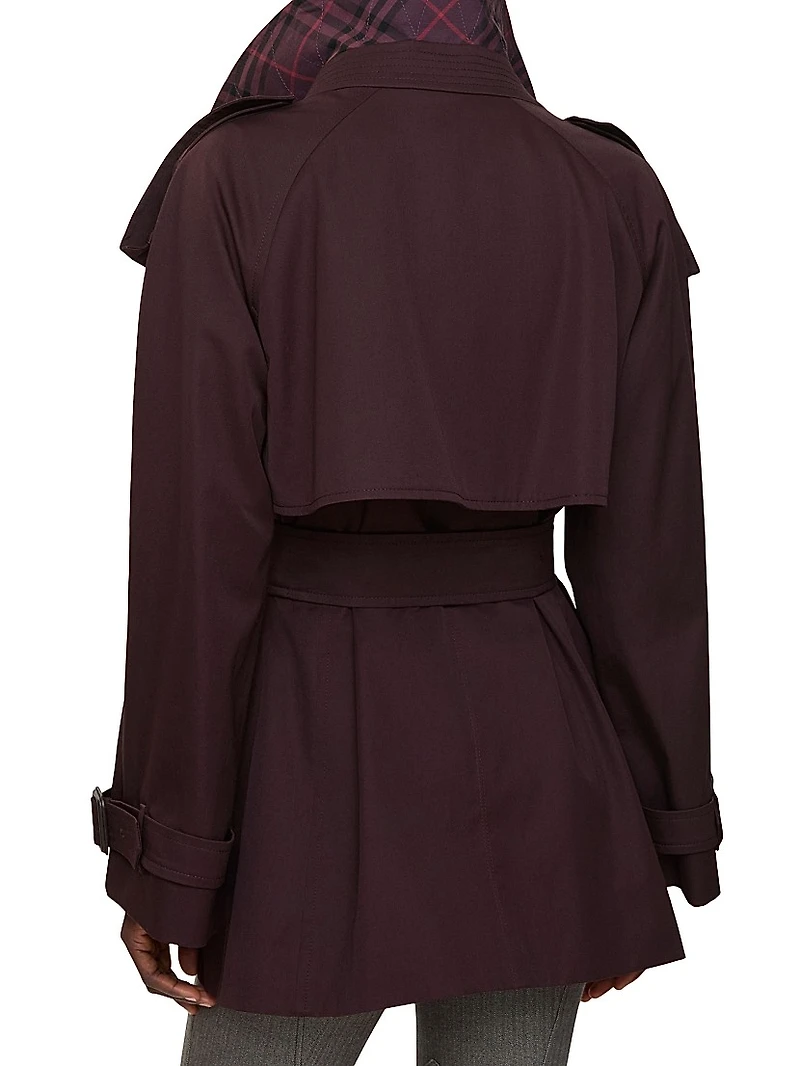 Fitzrovia Gabardine Short Trench Coat