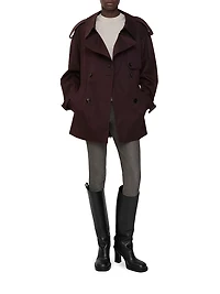 Fitzrovia Gabardine Short Trench Coat