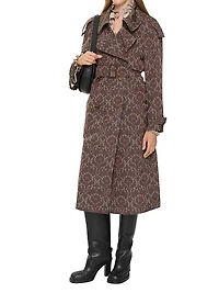 Fitzrovia Printed Belted Trench Coat