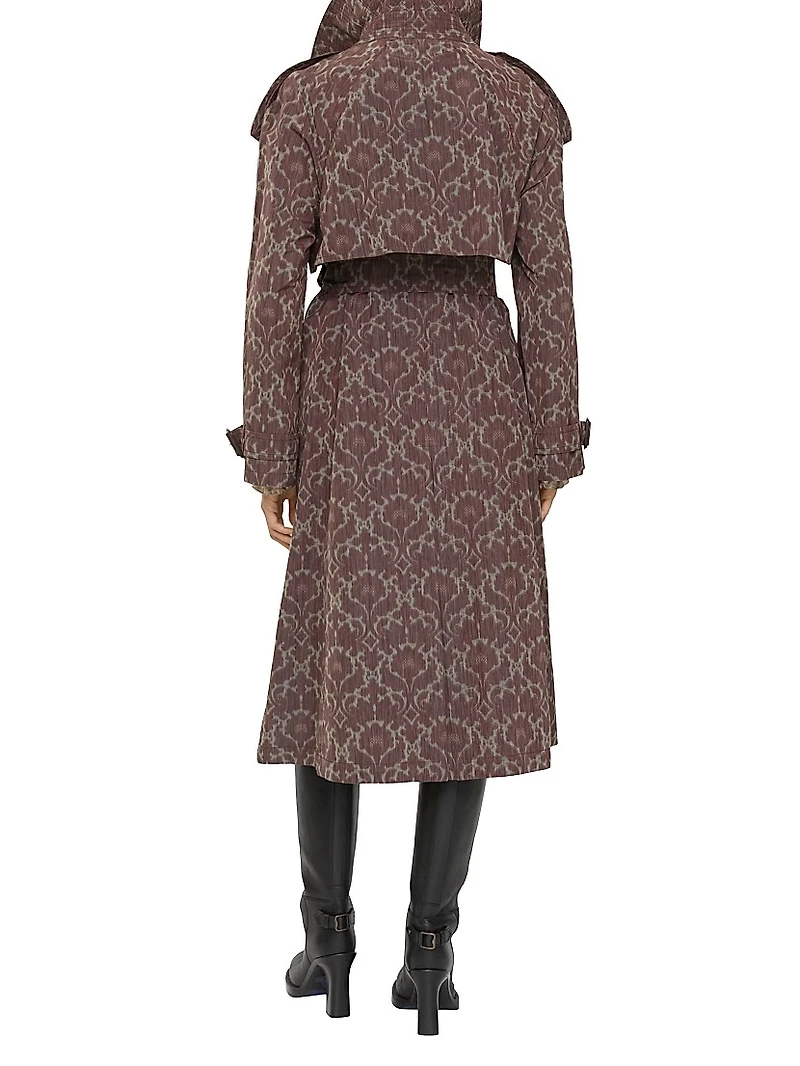 Fitzrovia Printed Belted Trench Coat