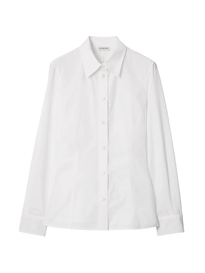 Logo Cotton-Poplin Button-Front Shirt