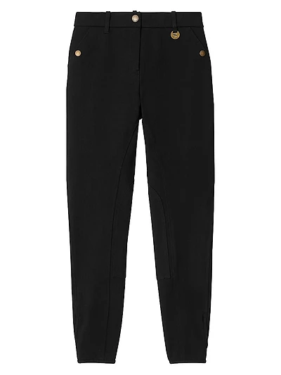 Anne Herringbone Stretch-Cotton Slim-Fit Jodhpurs