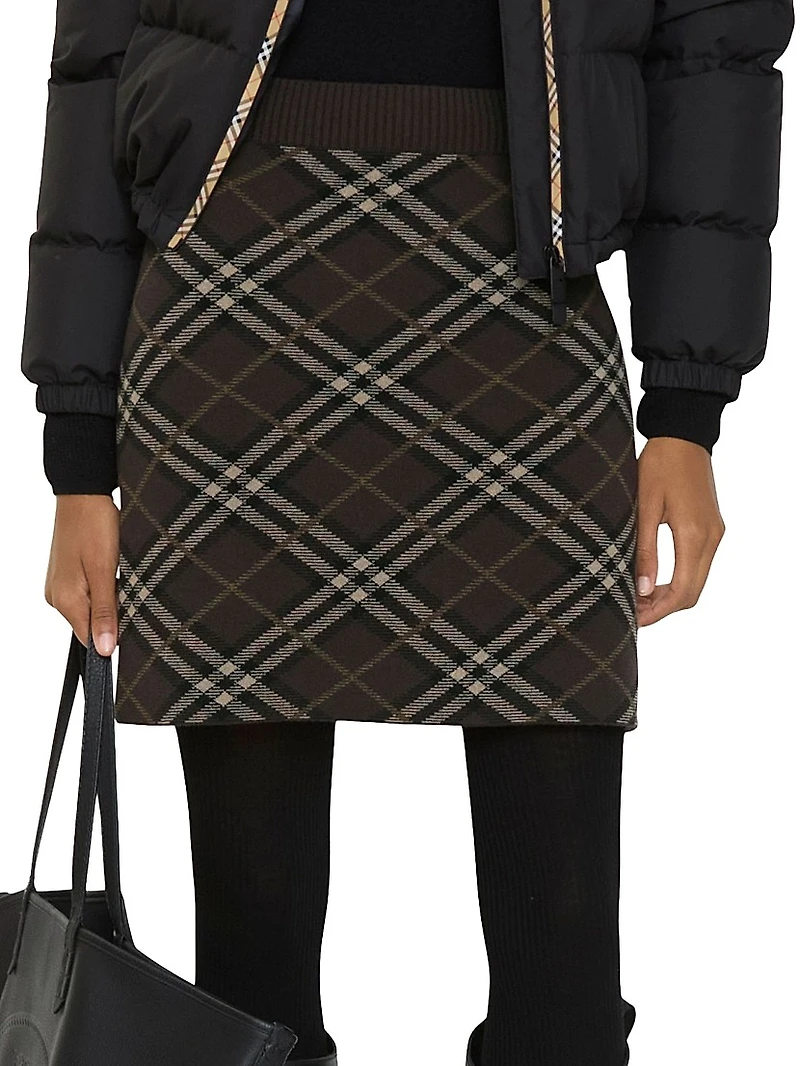 Ginny Check Miniskirt