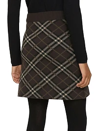 Ginny Check Miniskirt