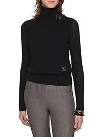 Wool-Blend Turtleneck Sweater