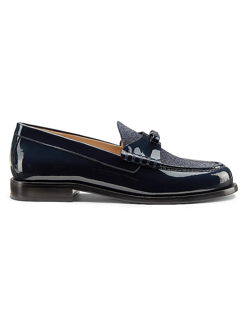 Lottie Leather Bow Loafers