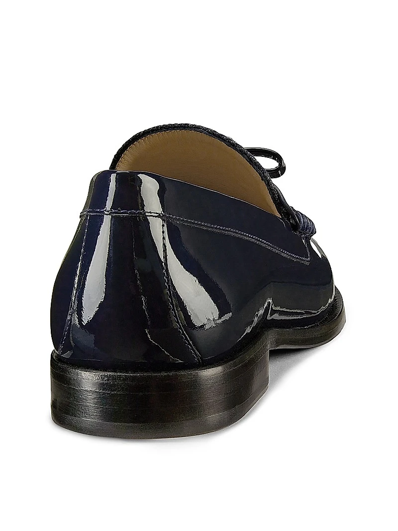 Lottie Leather Bow Loafers