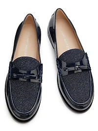 Lottie Leather Bow Loafers
