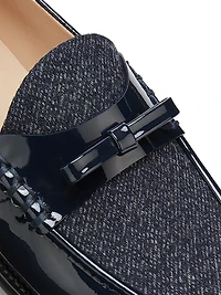 Lottie Leather Bow Loafers