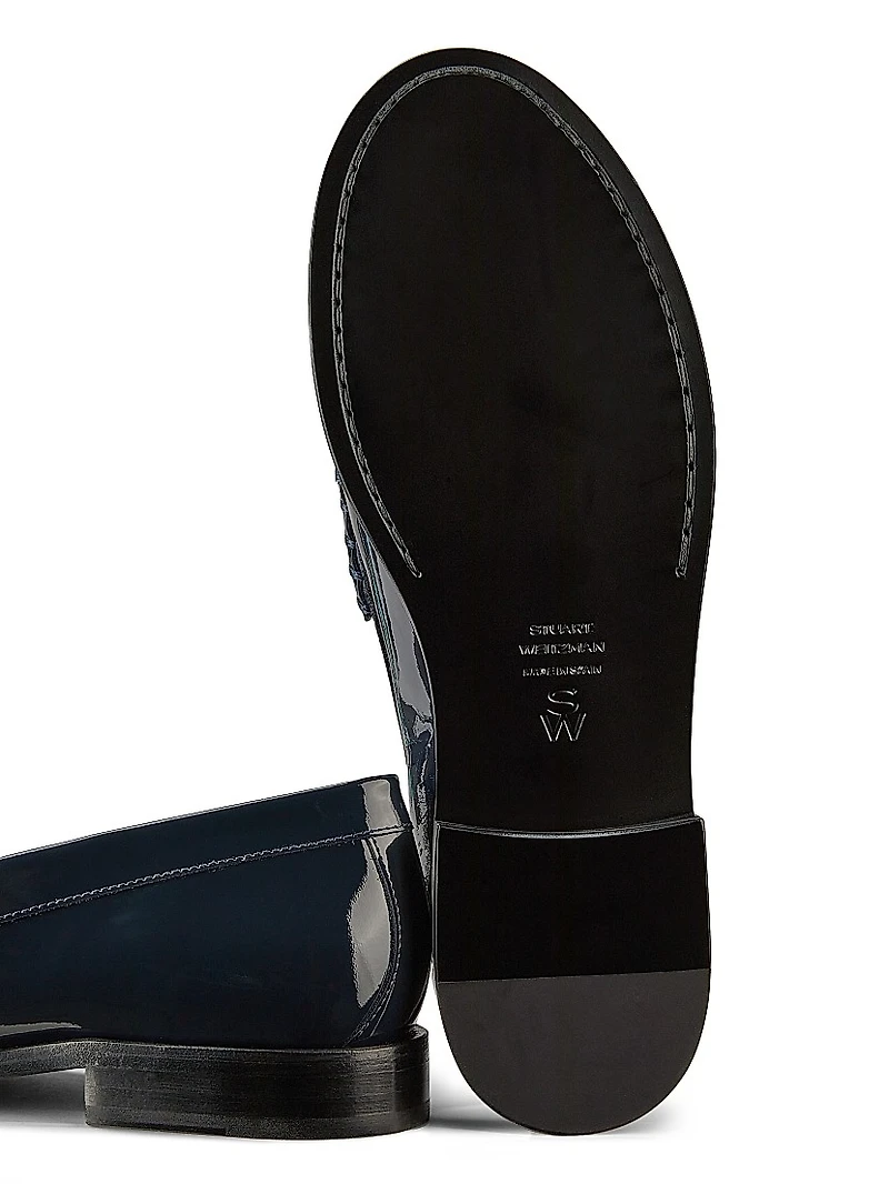 Lottie Leather Bow Loafers