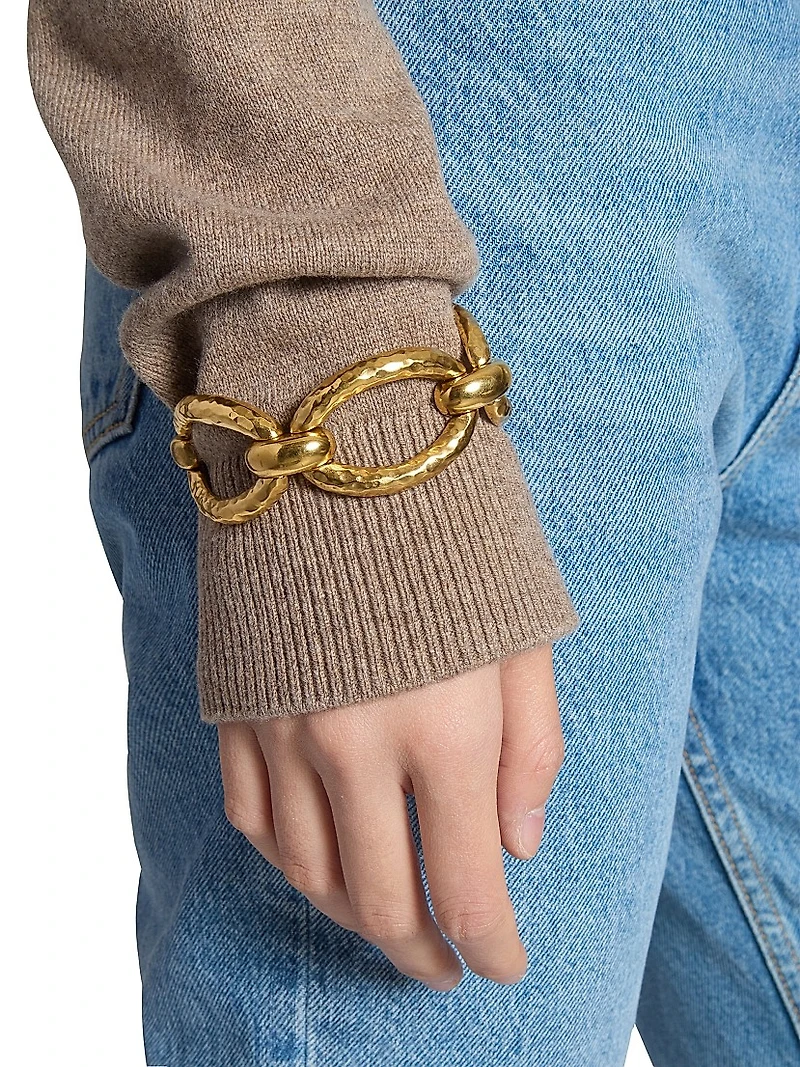 Oval Chain Bracelet Metal