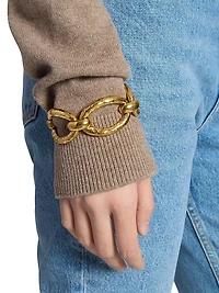 Oval Chain Bracelet Metal