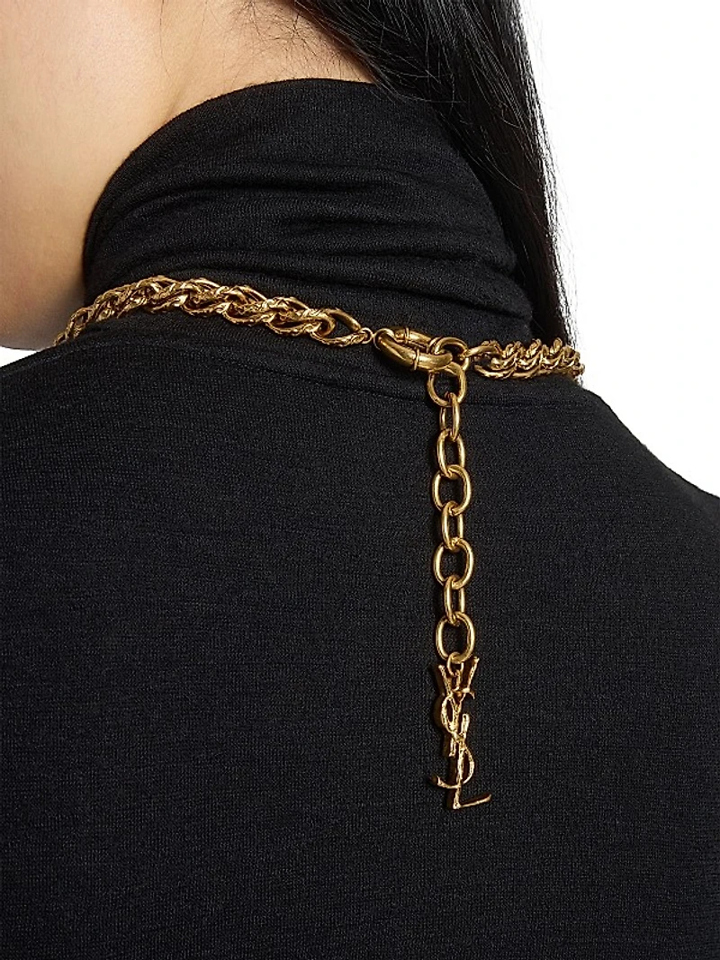 Rope-Chain Necklace in Metal