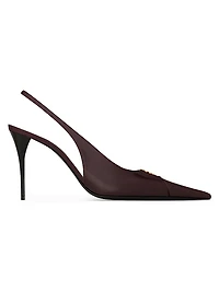 Babylone Breteuil Slingback Pumps Smooth Leather