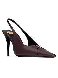 Babylone Breteuil Slingback Pumps Smooth Leather