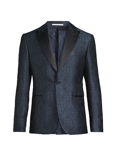 Paisley Silk-Blend Single-Breasted Dinner Jacket