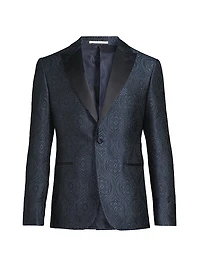 Paisley Silk-Blend Single-Breasted Dinner Jacket