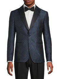 Paisley Silk-Blend Single-Breasted Dinner Jacket