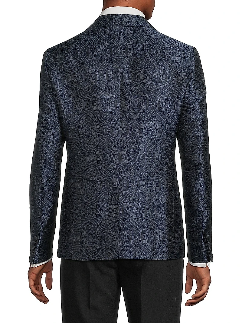 Paisley Silk-Blend Single-Breasted Dinner Jacket