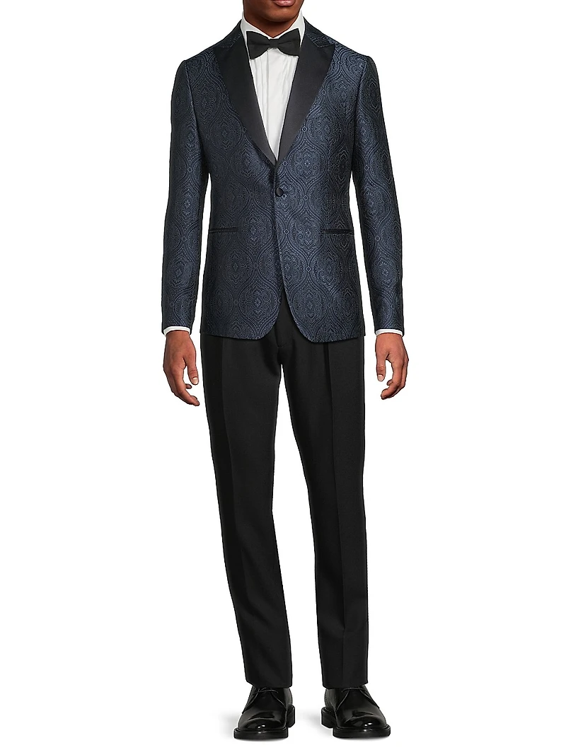 Paisley Silk-Blend Single-Breasted Dinner Jacket