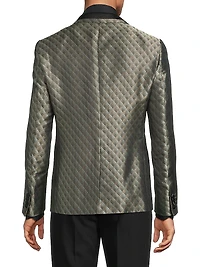 Geometric Single-Breasted Dinner Jacket
