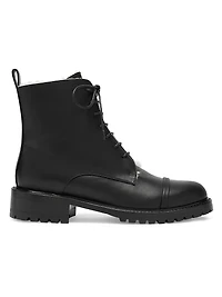Miller Leather with Shearling Lining Combat Boots