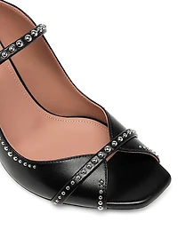 Noah 70MM Studded Leather Sandals