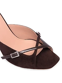 Francine 70MM Suede Sandals