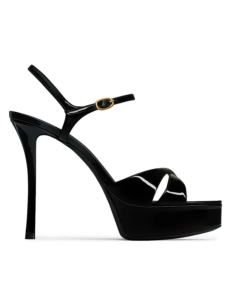 Debbie Platform Sandals Patent Leather