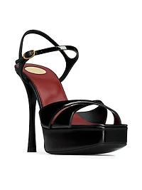 Debbie Platform Sandals Patent Leather