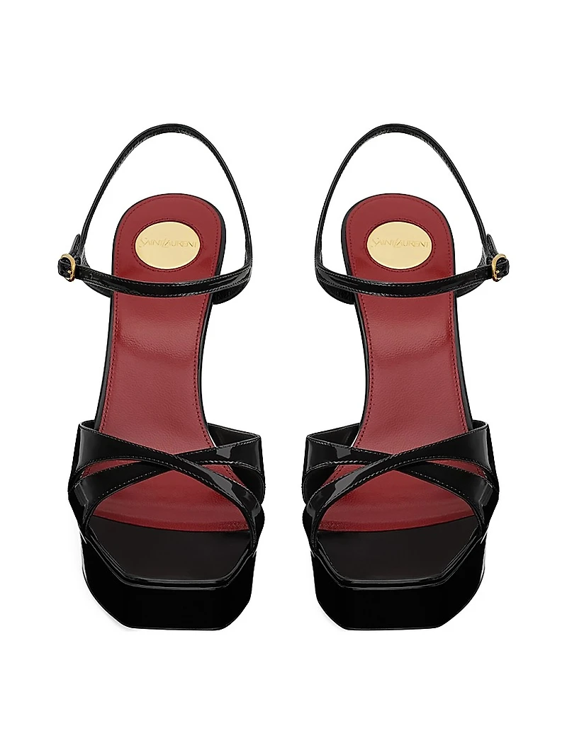 Debbie Platform Sandals Patent Leather