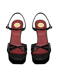 Debbie Platform Sandals Patent Leather