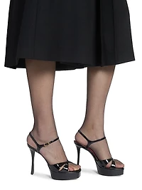 Debbie Platform Sandals Patent Leather