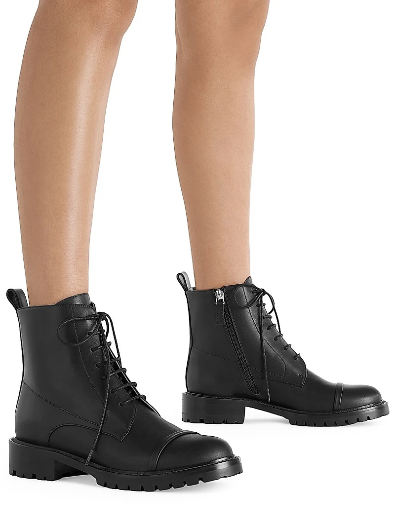 Miller Leather Combat Boots