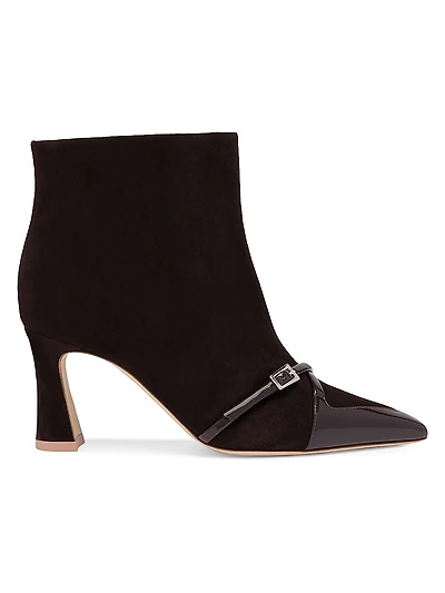 Denise 70MM Suede Ankle Boots