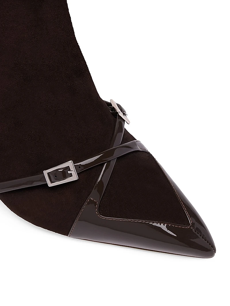 Denise 70MM Suede Ankle Boots