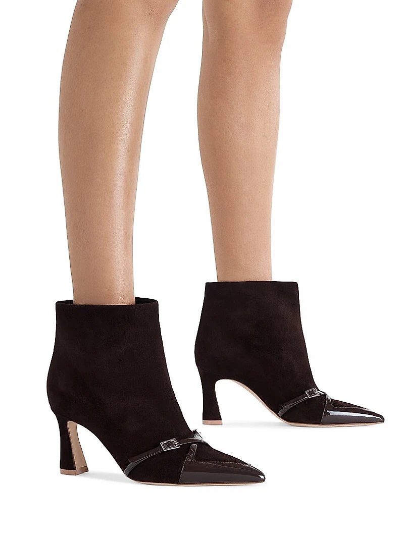 Denise 70MM Suede Ankle Boots