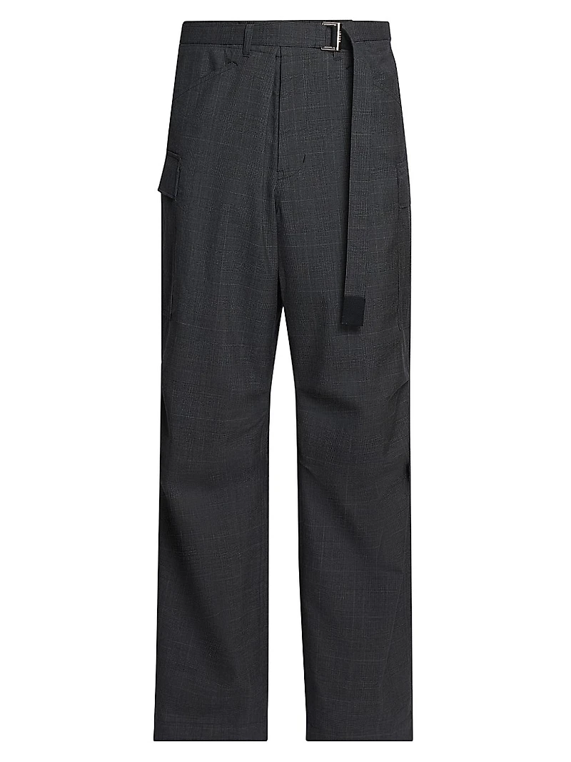 Glen Check Wool Pants
